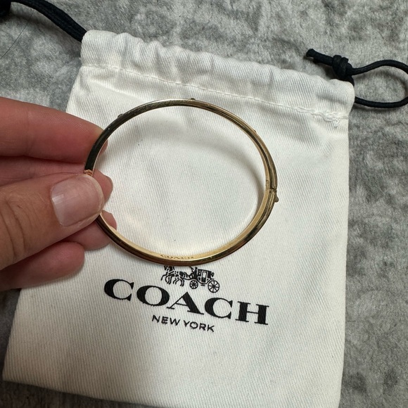 Coach Gold-Tone Bangle Bracelet - Picture 2 of 5